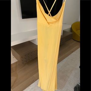 Reformation midi dress, yellow